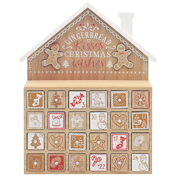 The Seasonal Aisle Gingerbread Advent Calendar Wayfair.co.uk